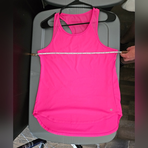 Layer 8 pink tank top racer back see through back active wear activewear layer8 - Picture 6 of 7